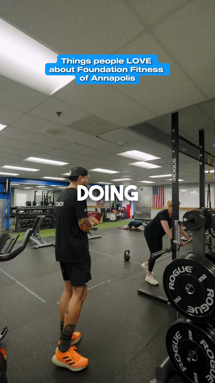 Foundation Fitness Annapolis gym training area