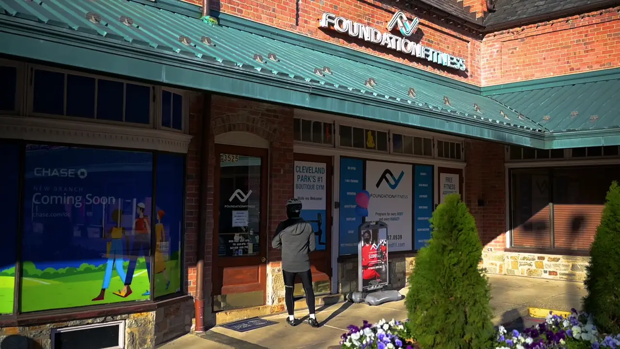 Foundation Fitness Cleveland Park gym training area